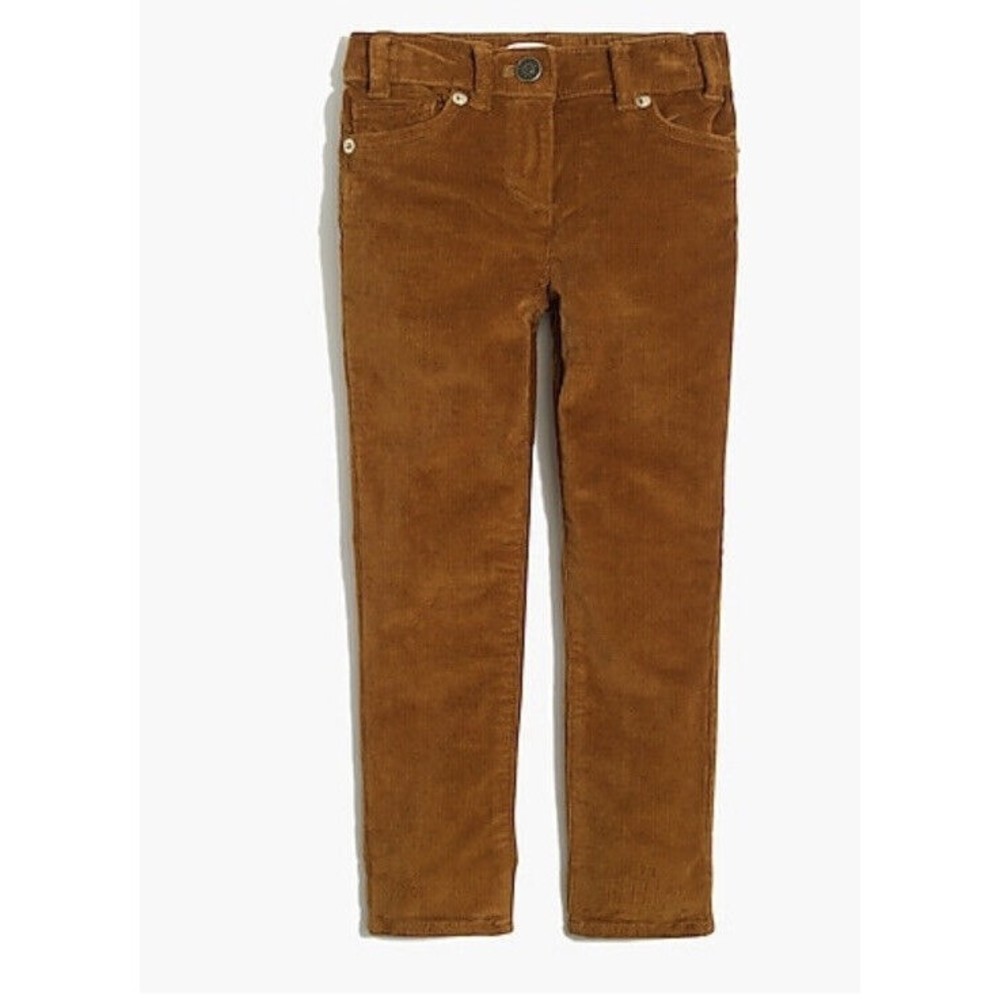 J Crew Crew Cuts Girls' anywhere corduroys Golden Brandy 14 Cotton